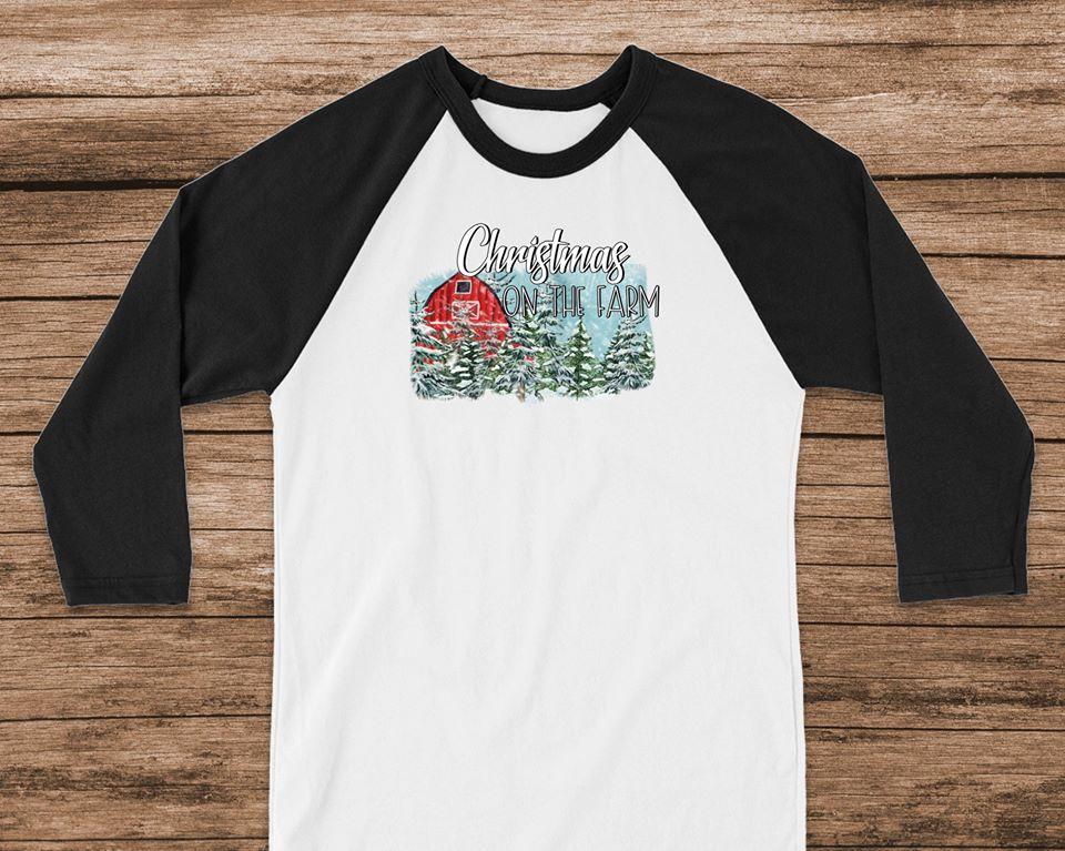 Christmas On The Farm Graphic Tee Graphic Tee