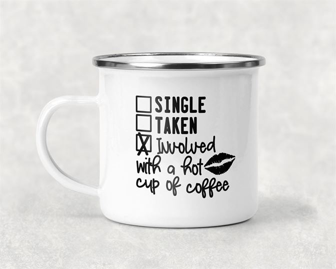 Involved With A Cup Of Hot Coffee Mug