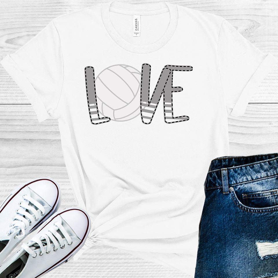 Love Volleyball Graphic Tee Graphic Tee