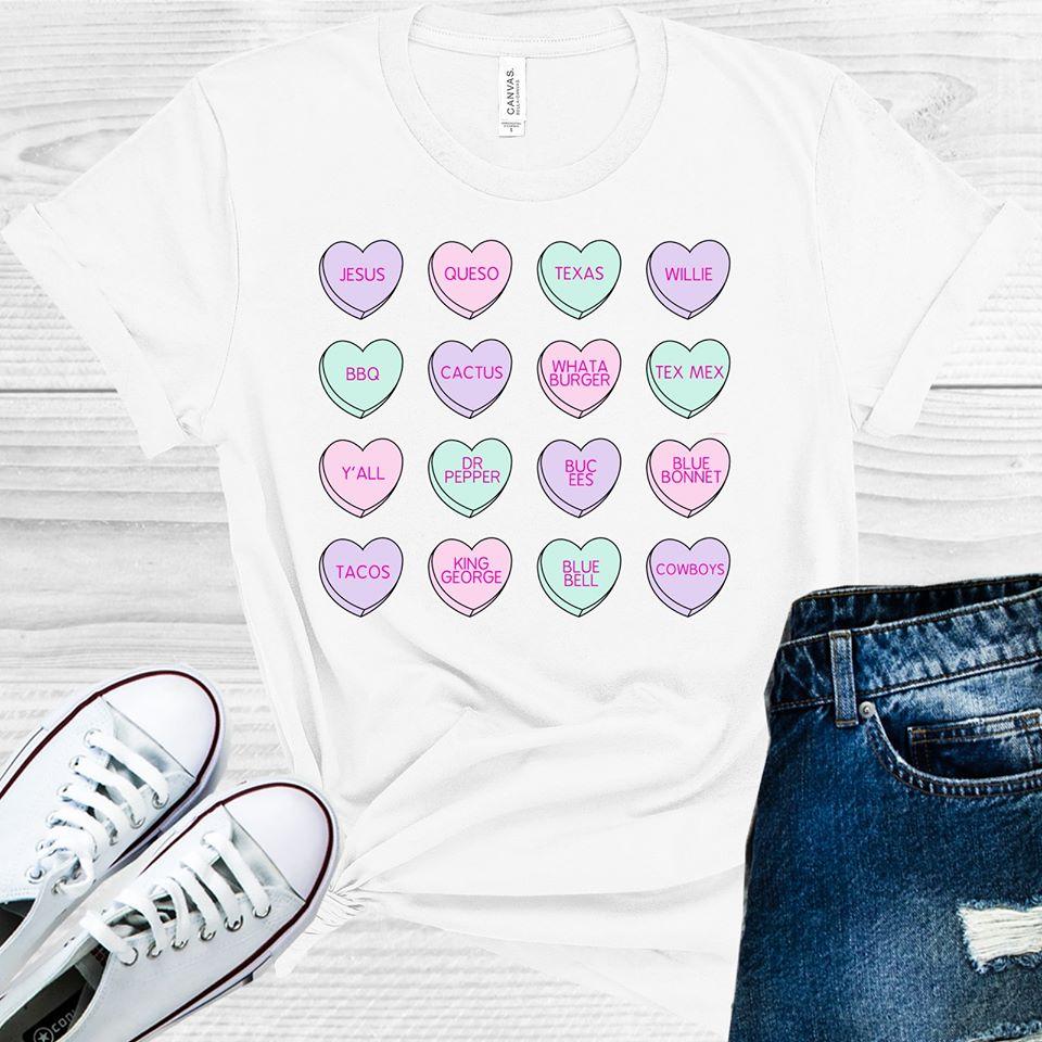 Conversation Hearts Graphic Tee Graphic Tee