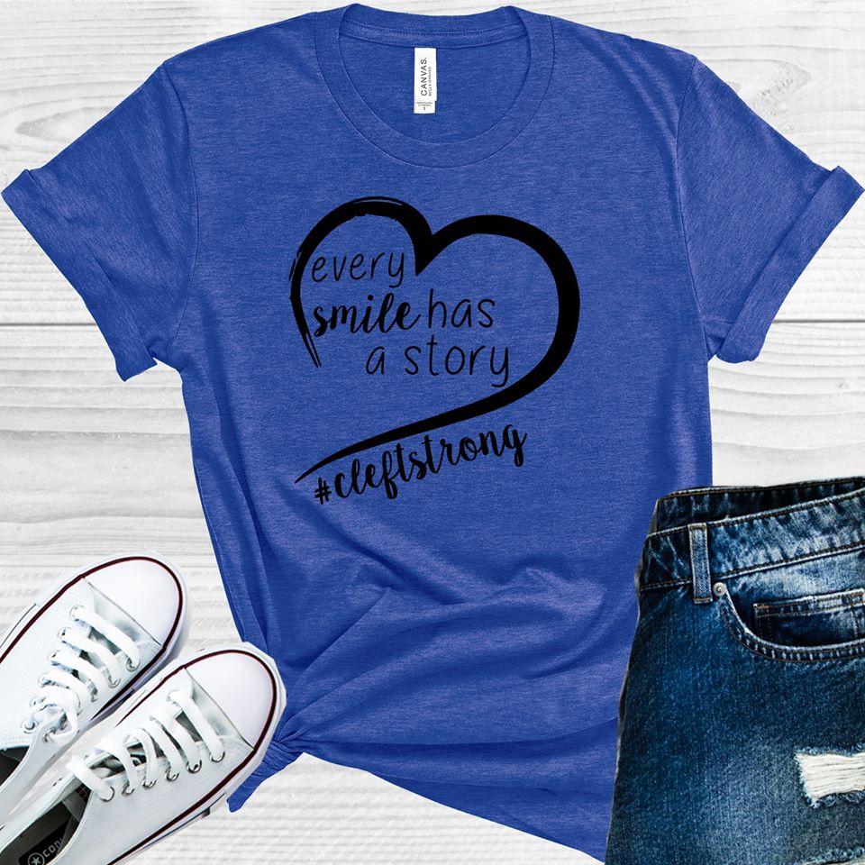 Every Smile Has A Story #cleftstrong Graphic Tee Graphic Tee