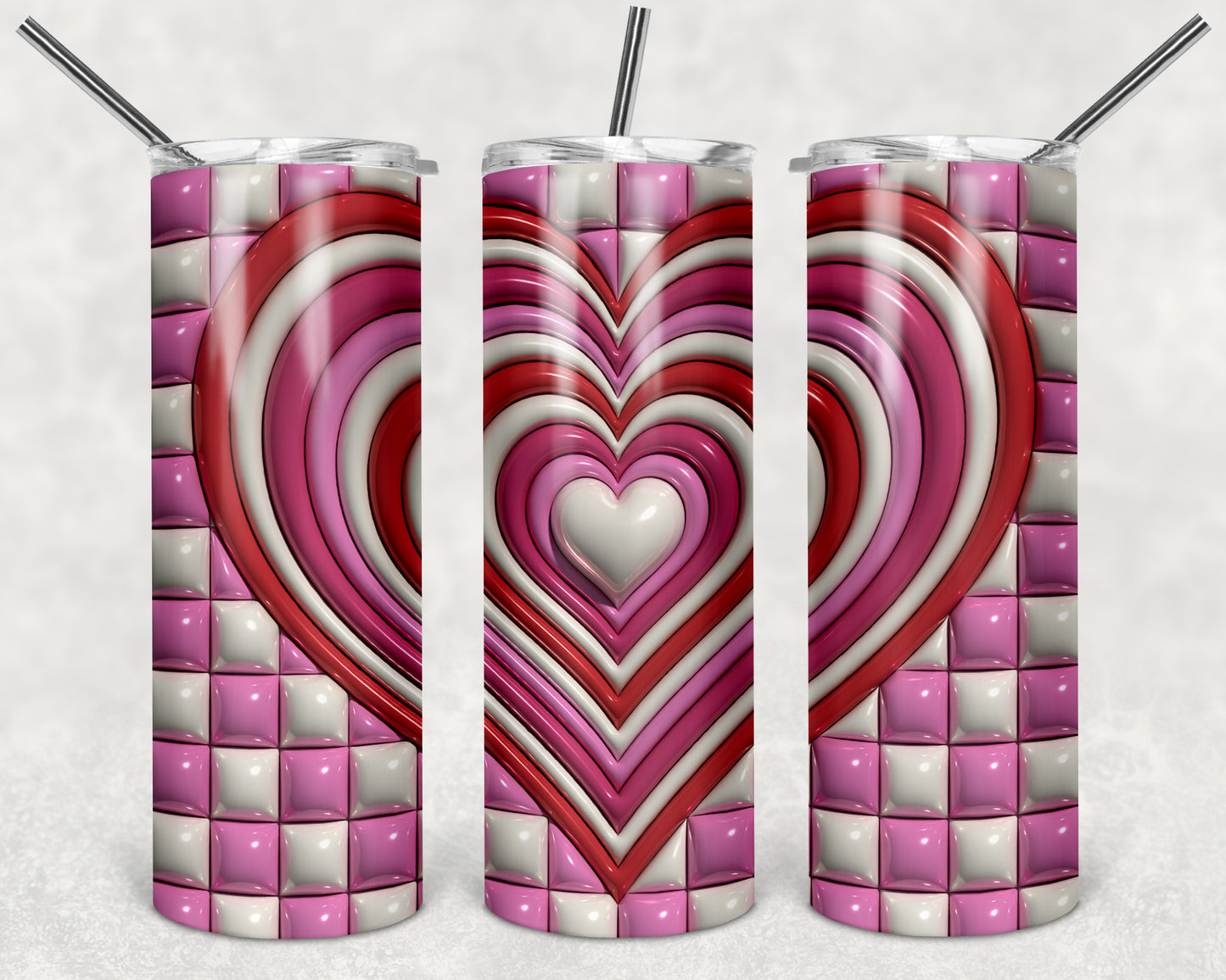 Puff Heart 20 oz Skinny Tumbler