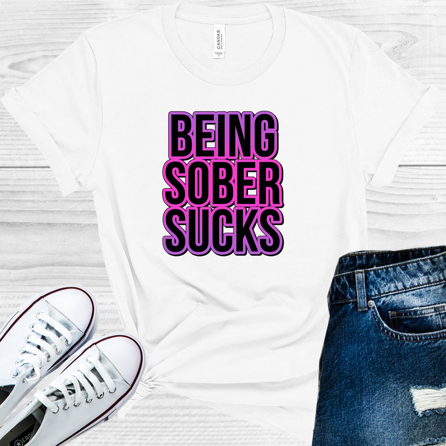 Being Sober Sucks Graphic Tee Graphic Tee