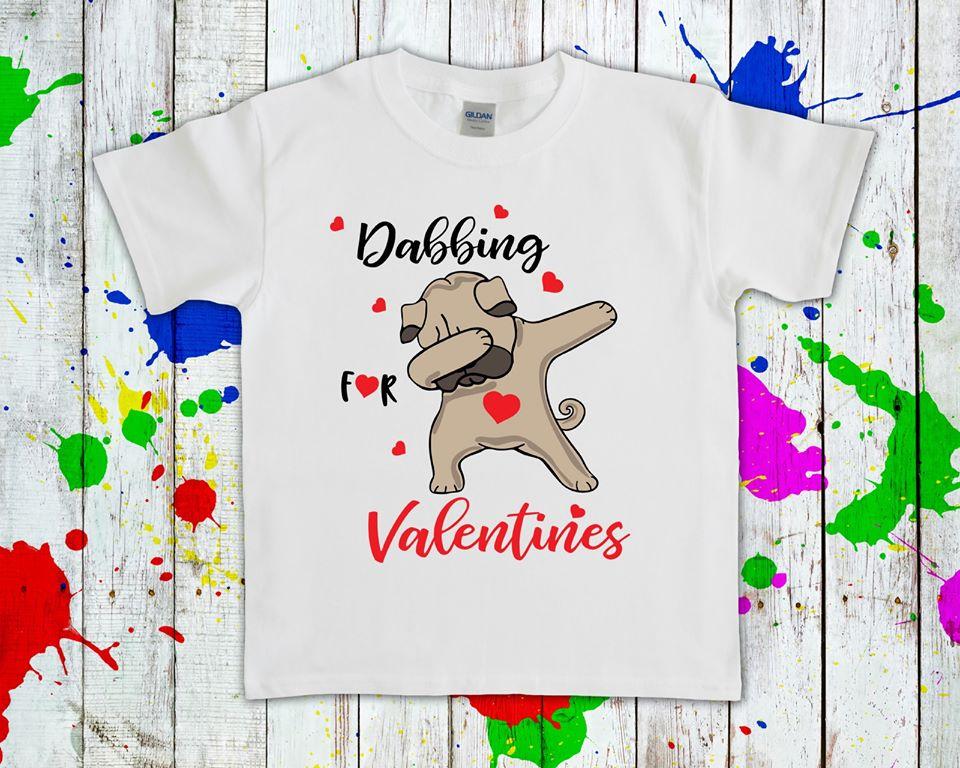 Dabbing For Valentines Graphic Tee Graphic Tee