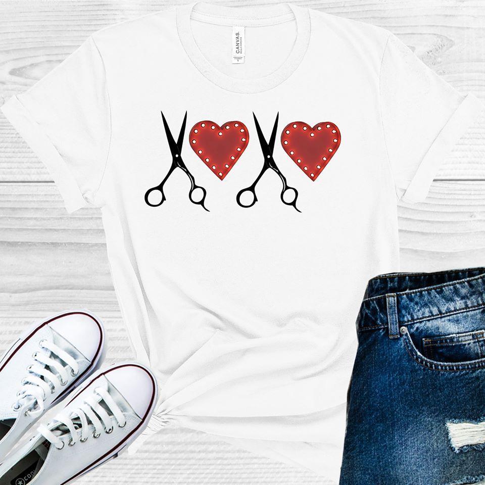 Love Scissors Hairdresser Graphic Tee Graphic Tee