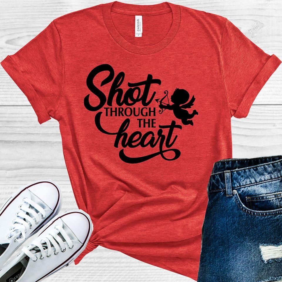 Shot Through The Heart Graphic Tee Graphic Tee
