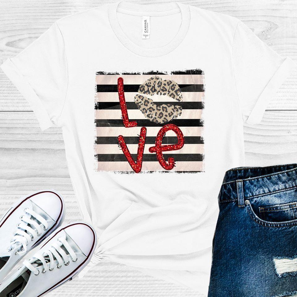 Love Leopard Lips Graphic Tee Graphic Tee
