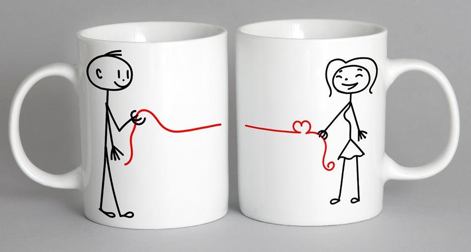 Boy Heart String Mug Coffee