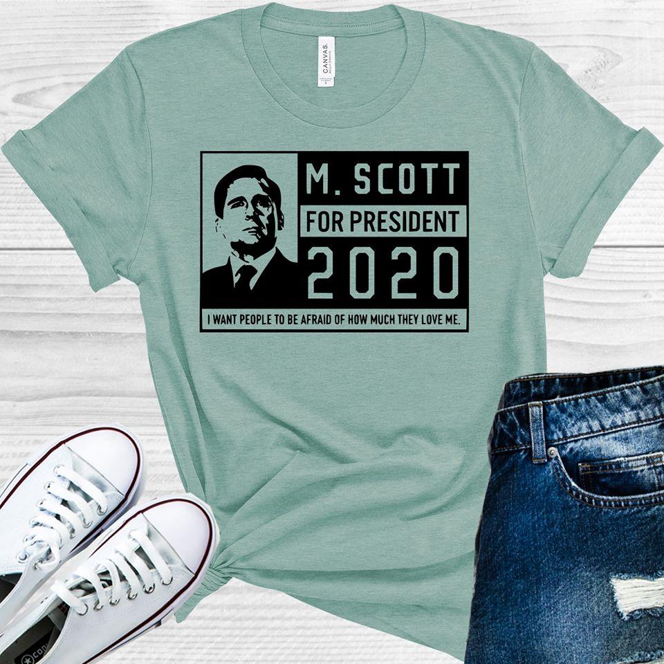 M. Scott For President 2020 Graphic Tee Graphic Tee