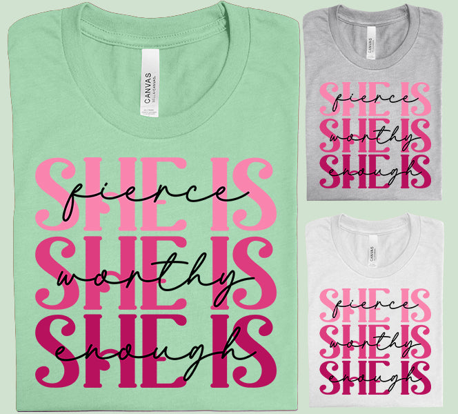 She is Fierce Graphic Tee
