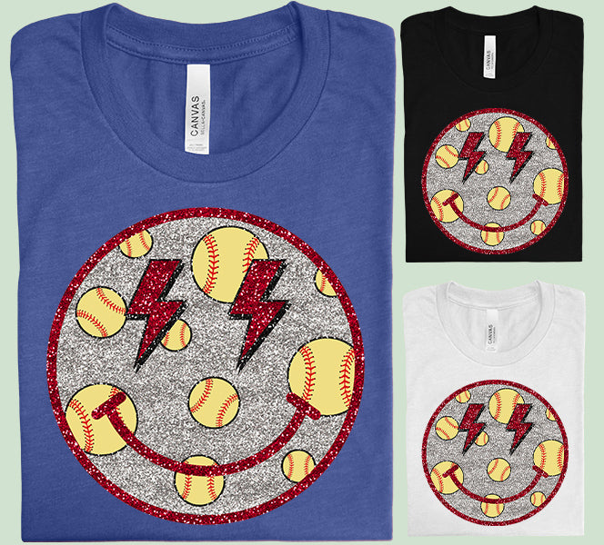 Softball Face Graphic Tee