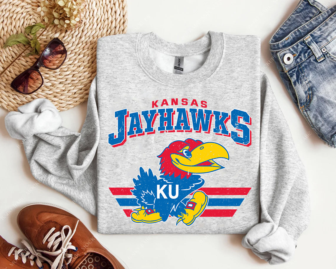 Vintage Team Jayhawks Graphic Tee