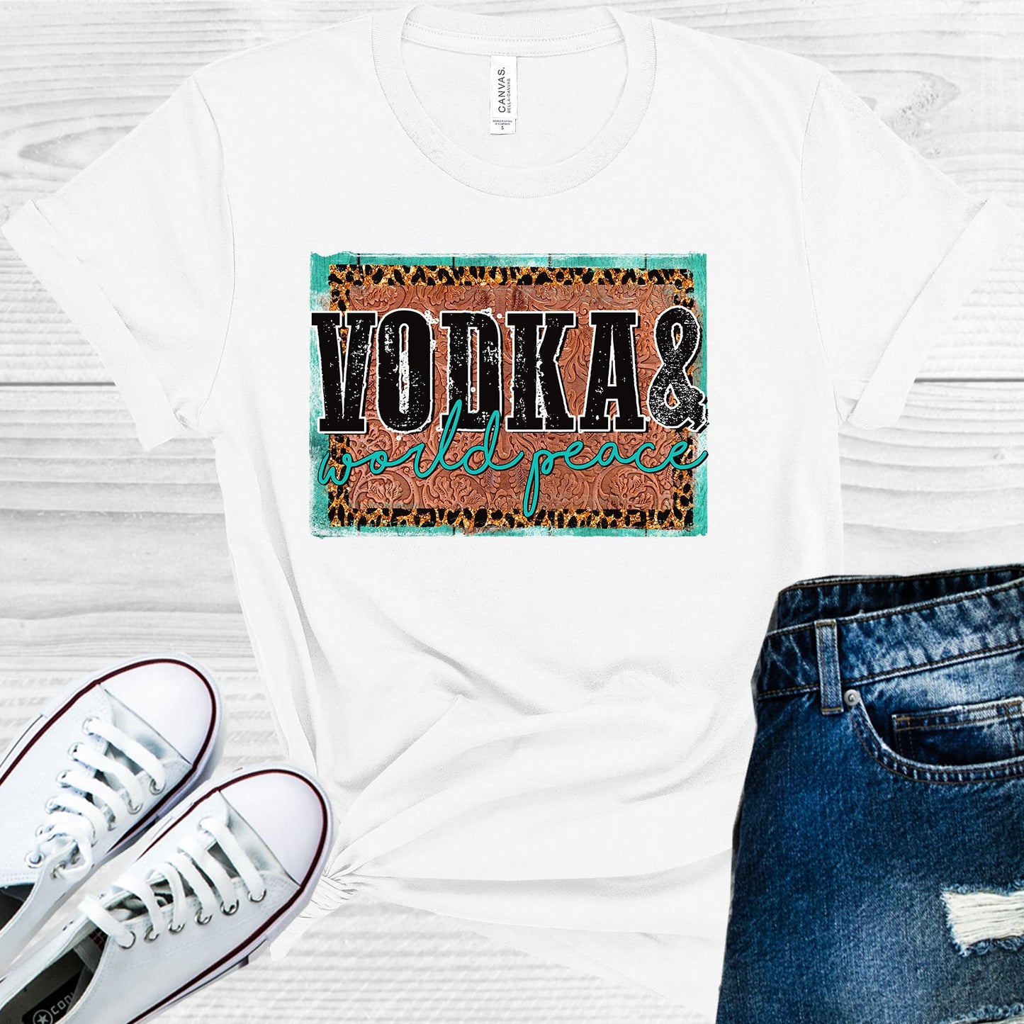 Vodka & World Peace Graphic Tee Graphic Tee
