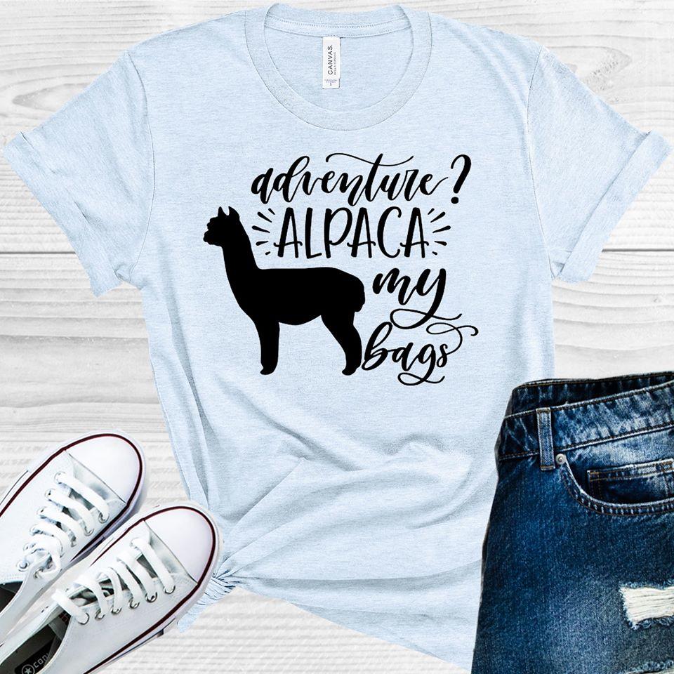 Adventure Alpaca My Bags Graphic Tee Graphic Tee