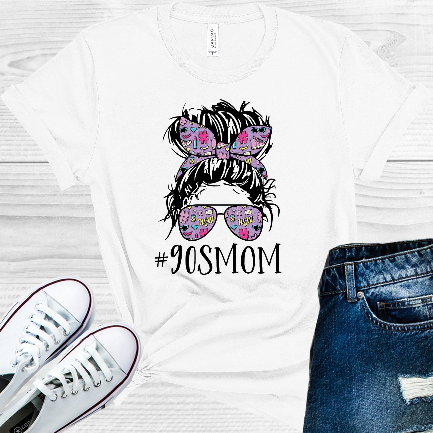 90S Mom #90Smom Graphic Tee Graphic Tee
