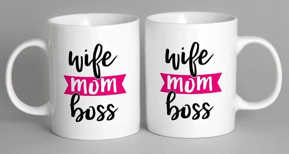 Wife Mom Boss Mug Coffee