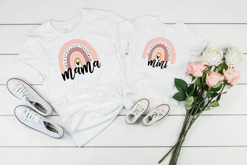 Mama Rainbow Graphic Tee Graphic Tee