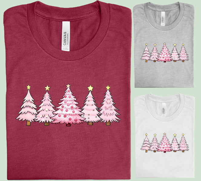 Pink Trees Graphic Tee