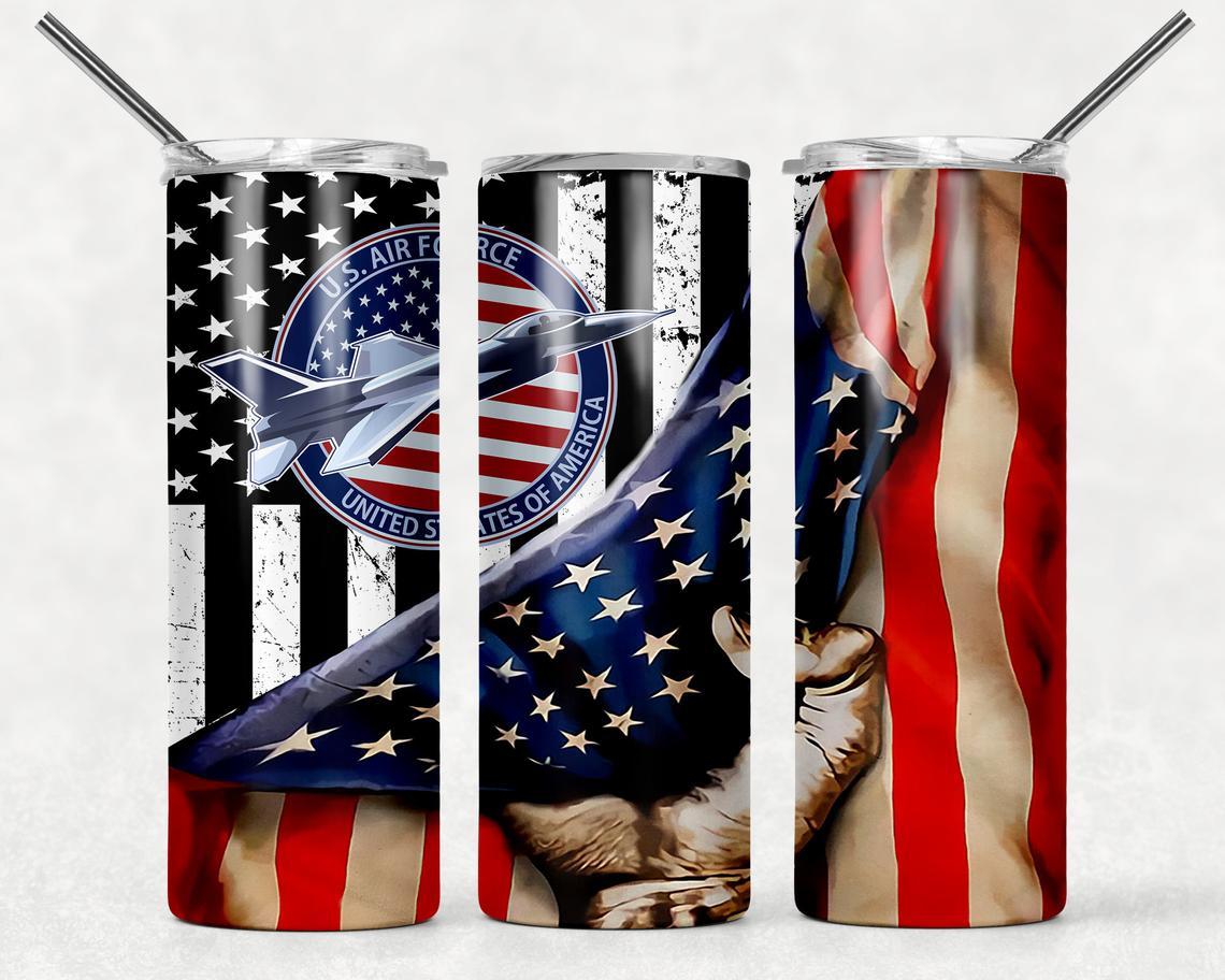 Air Force 20 Oz Skinny Tumbler