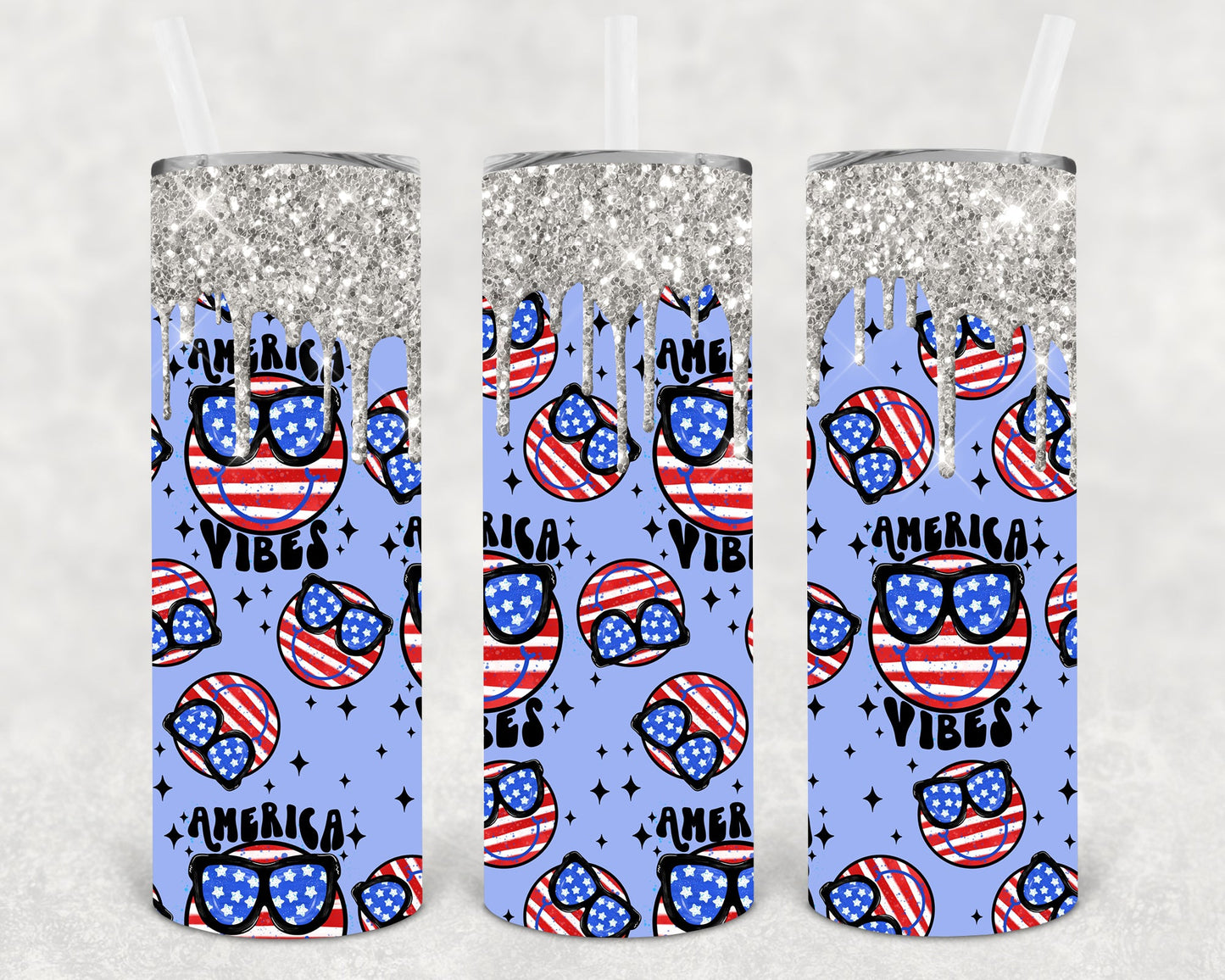 America Vibes 20 Oz Skinny Tumbler