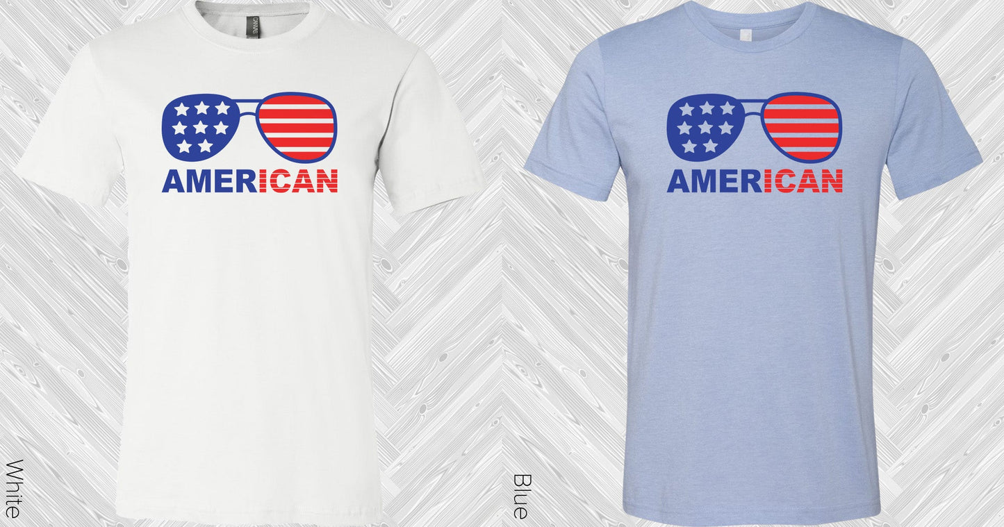 American Patriotic Sunglasses Graphic Tee Graphic Tee