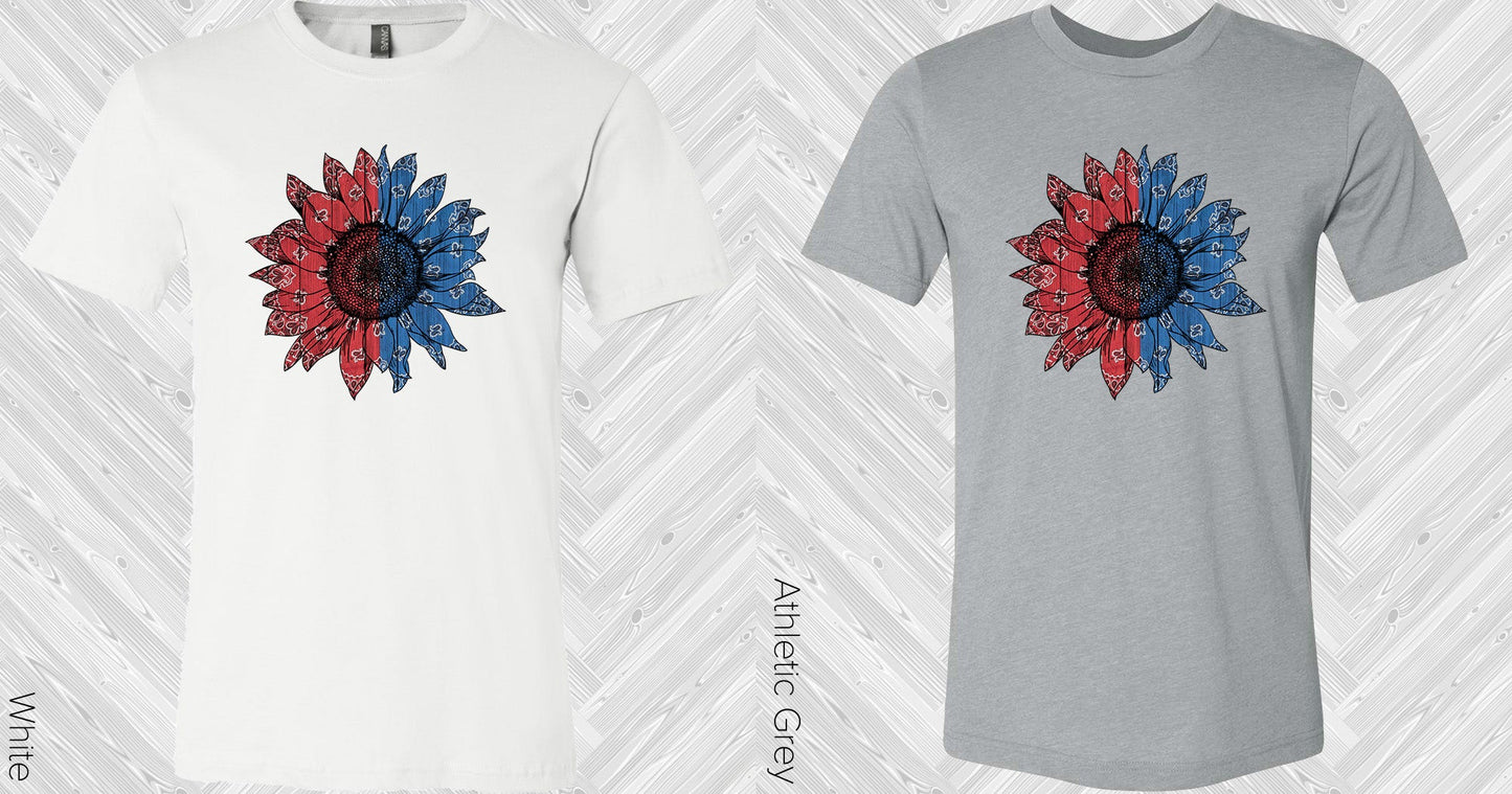 Americana Bandana Sunflower Graphic Tee Graphic Tee