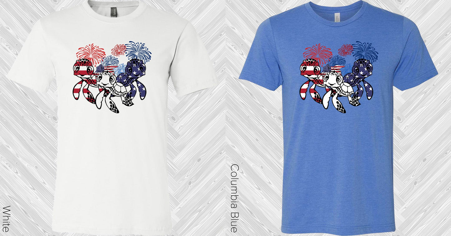 Americana Sea Turtles Graphic Tee Graphic Tee