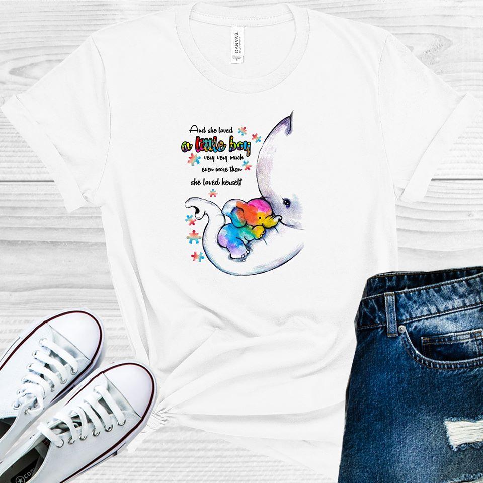 And She Loved A Little Boy Very Much Even More Than Her Self Graphic Tee Graphic Tee