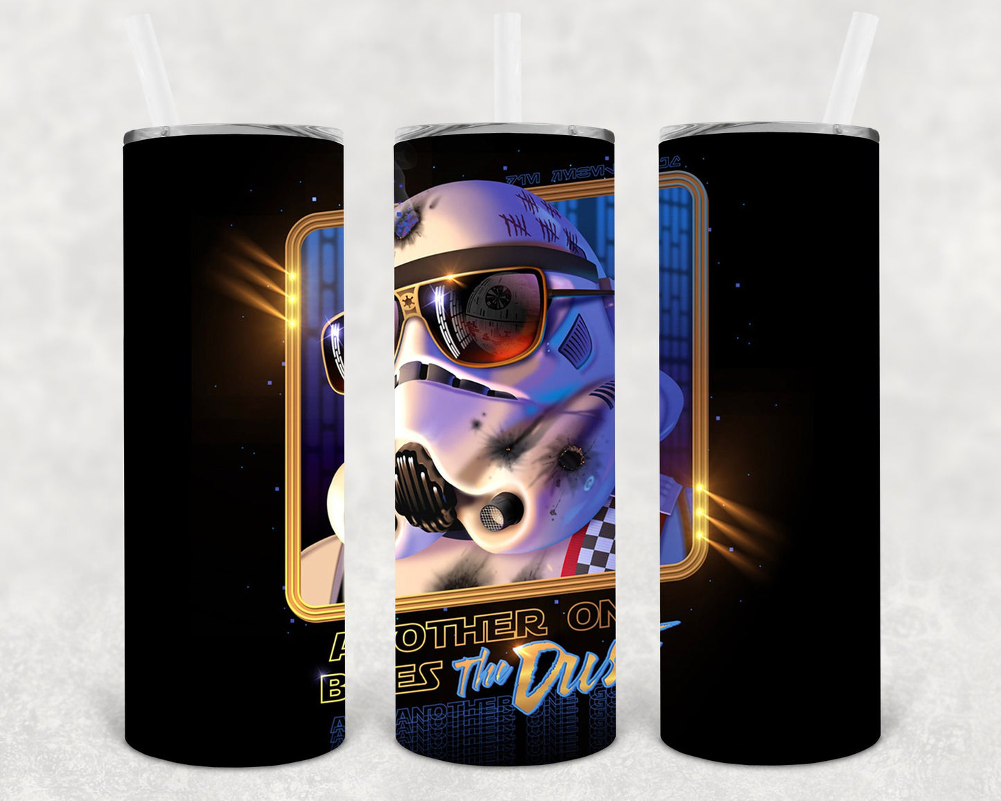 Another One Bites The Dust 20 Oz Skinny Tumbler
