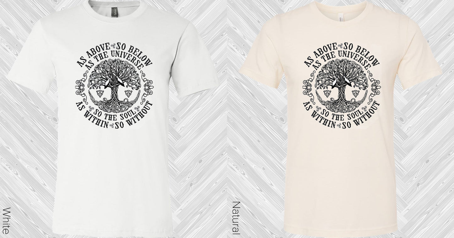 As Above So Below Graphic Tee Graphic Tee
