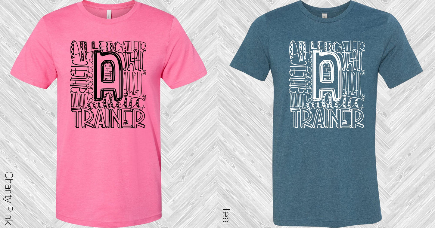 Athletic Trainer Subway Art Graphic Tee Graphic Tee