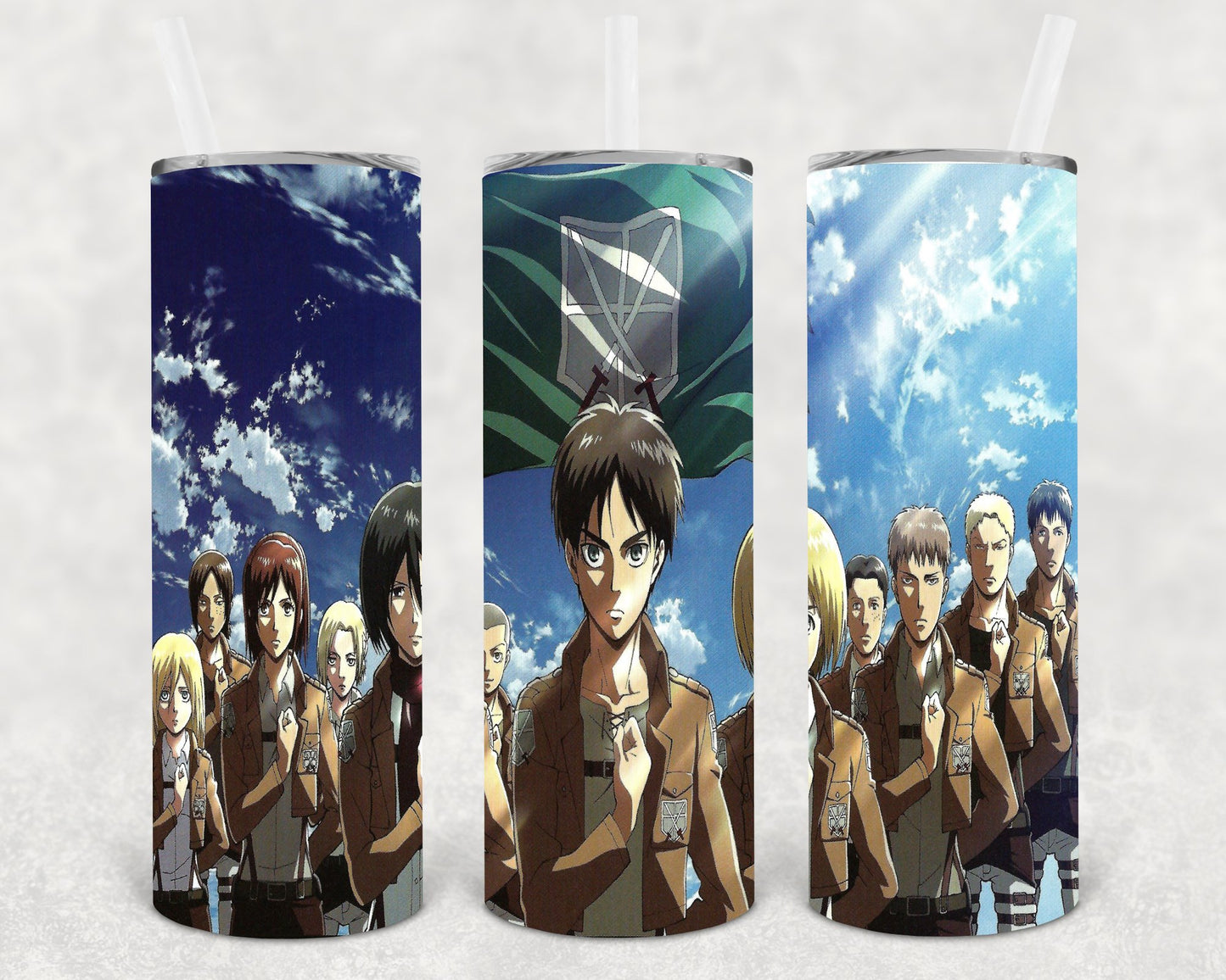Attack On Titan 20 Oz Skinny Tumbler