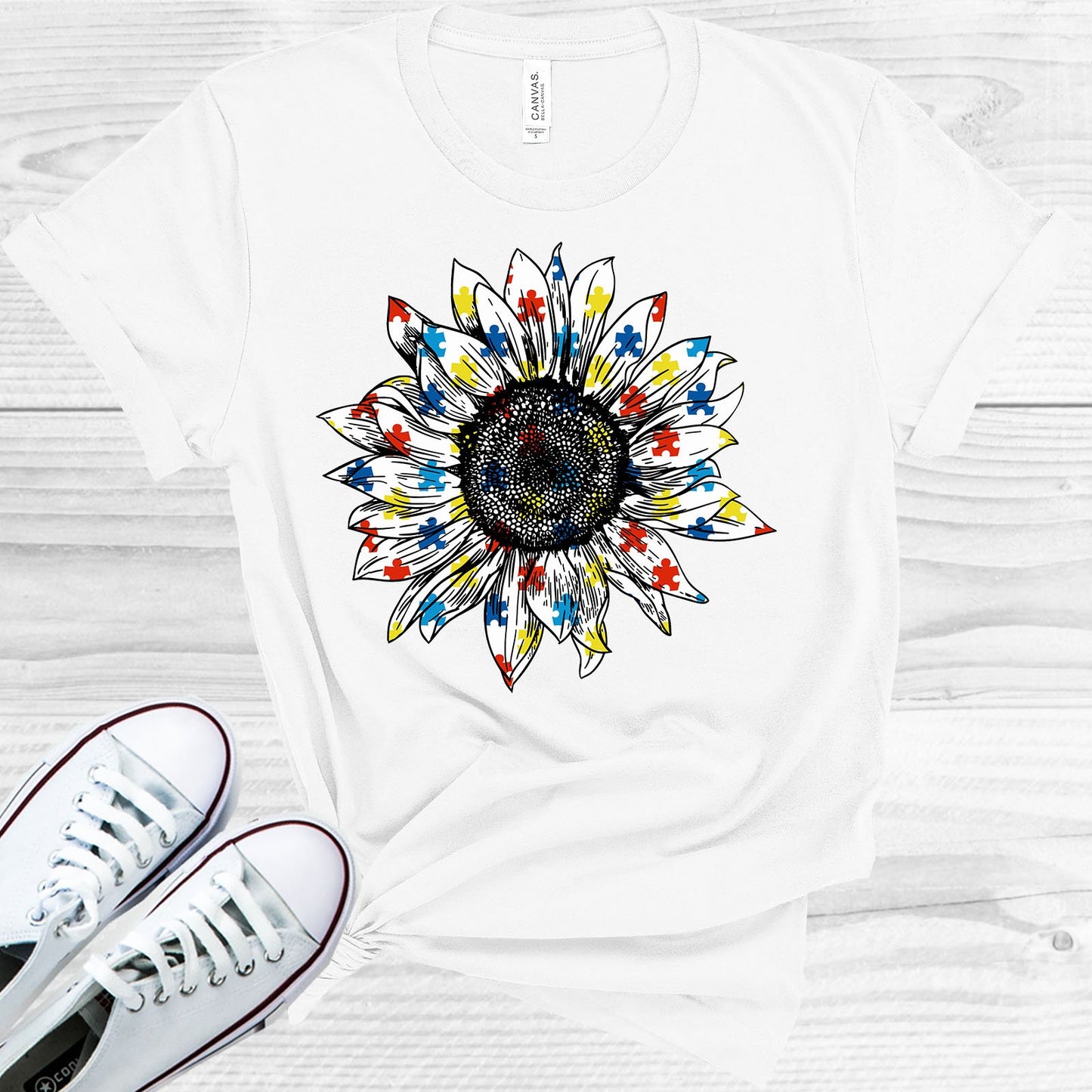 Autism Sunflower Graphic Tee Graphic Tee