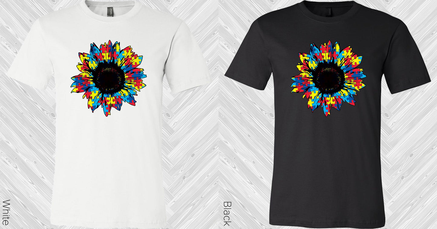 Autism Sunflower Graphic Tee Graphic Tee