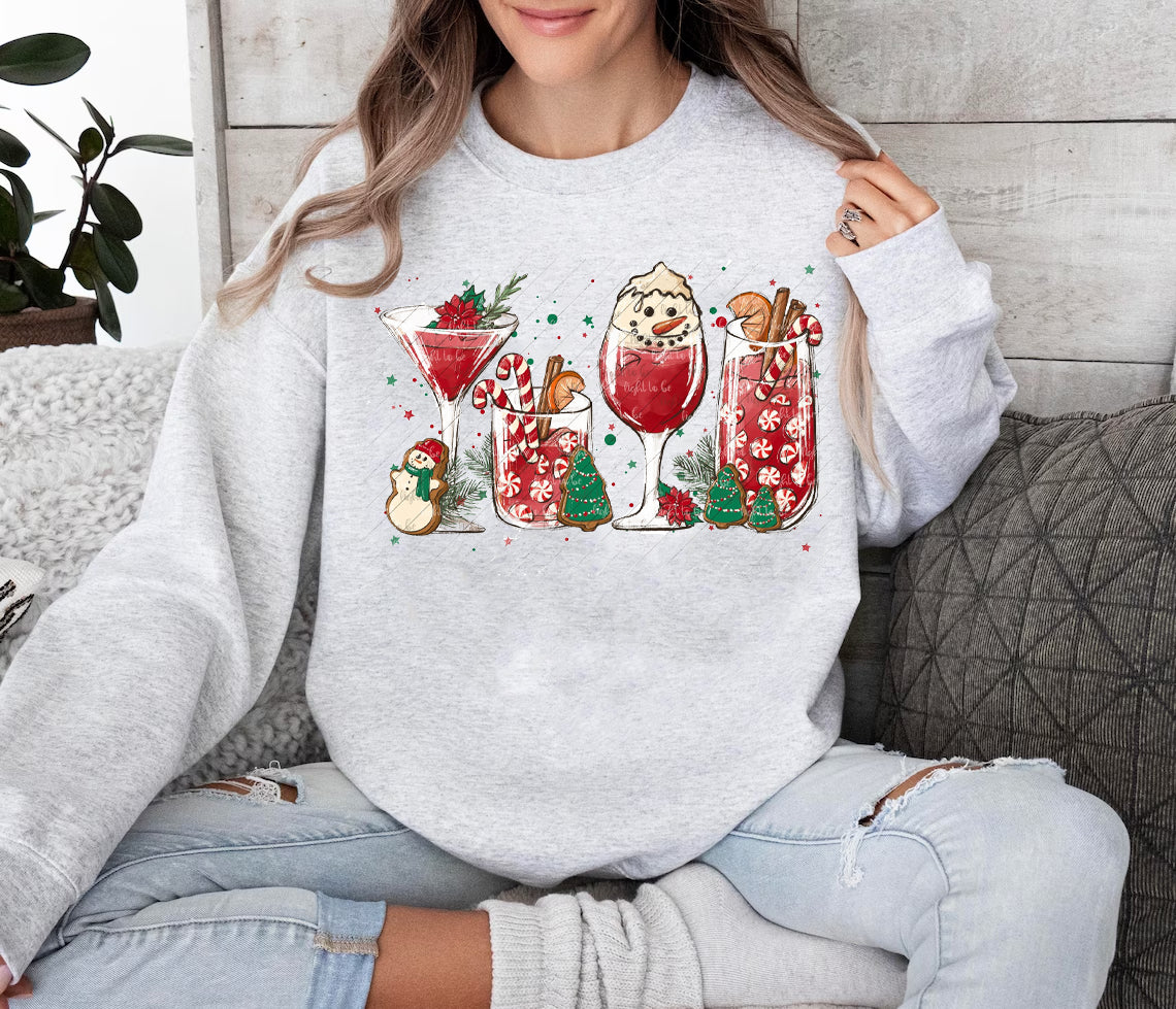 Christmas Drinks Graphic Tee
