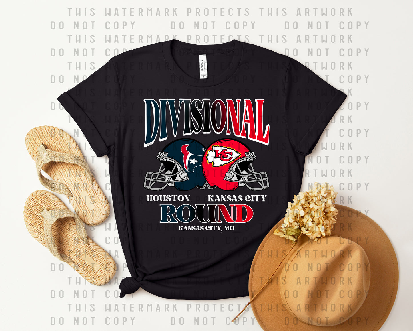 Divisional Round Kansas City/Houston Graphic Tee