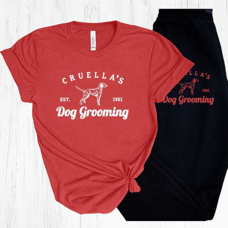 Cruellas Dog Grooming Graphic Tee Graphic Tee