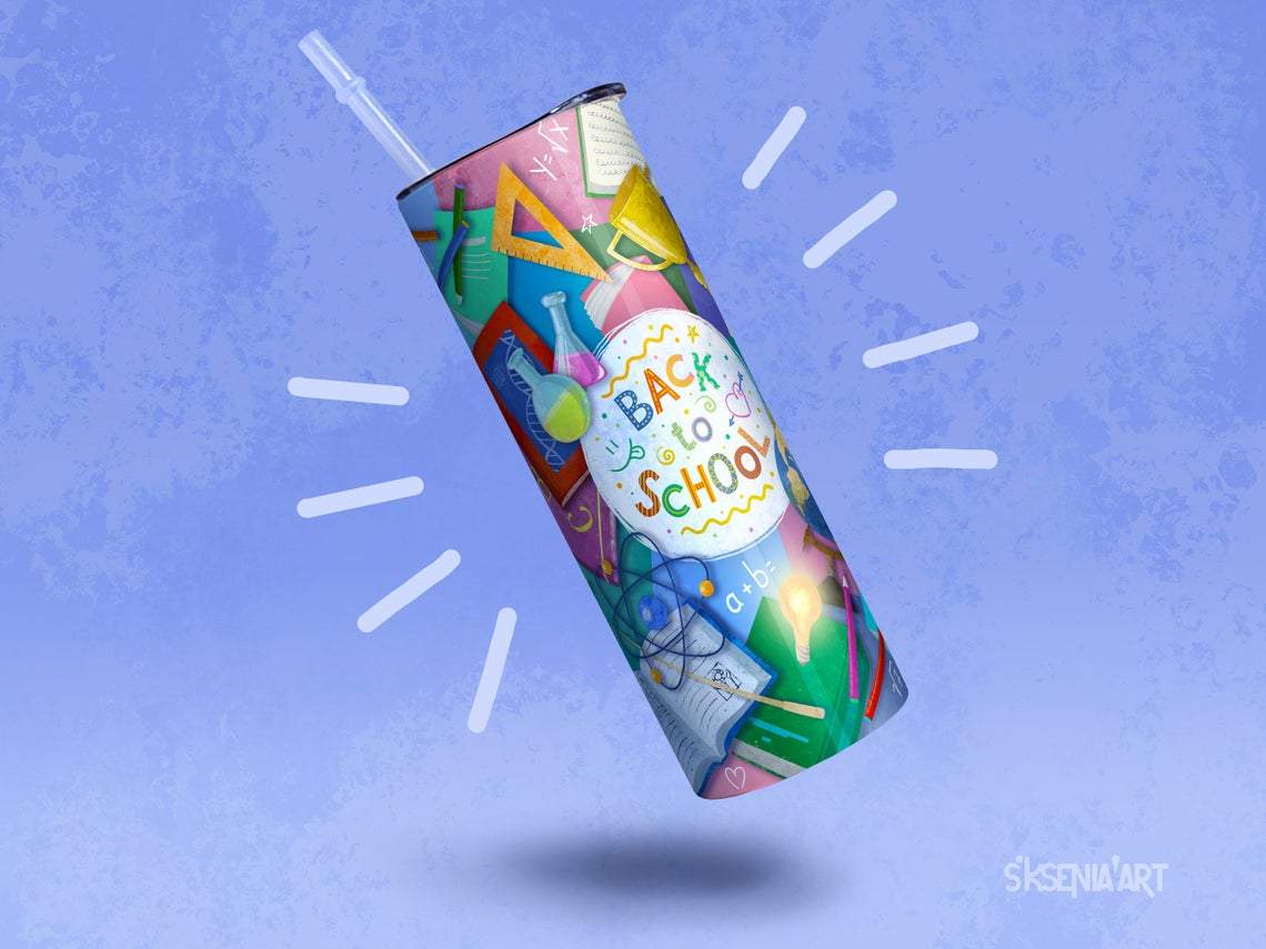 Back To School 20 Oz Skinny Tumbler