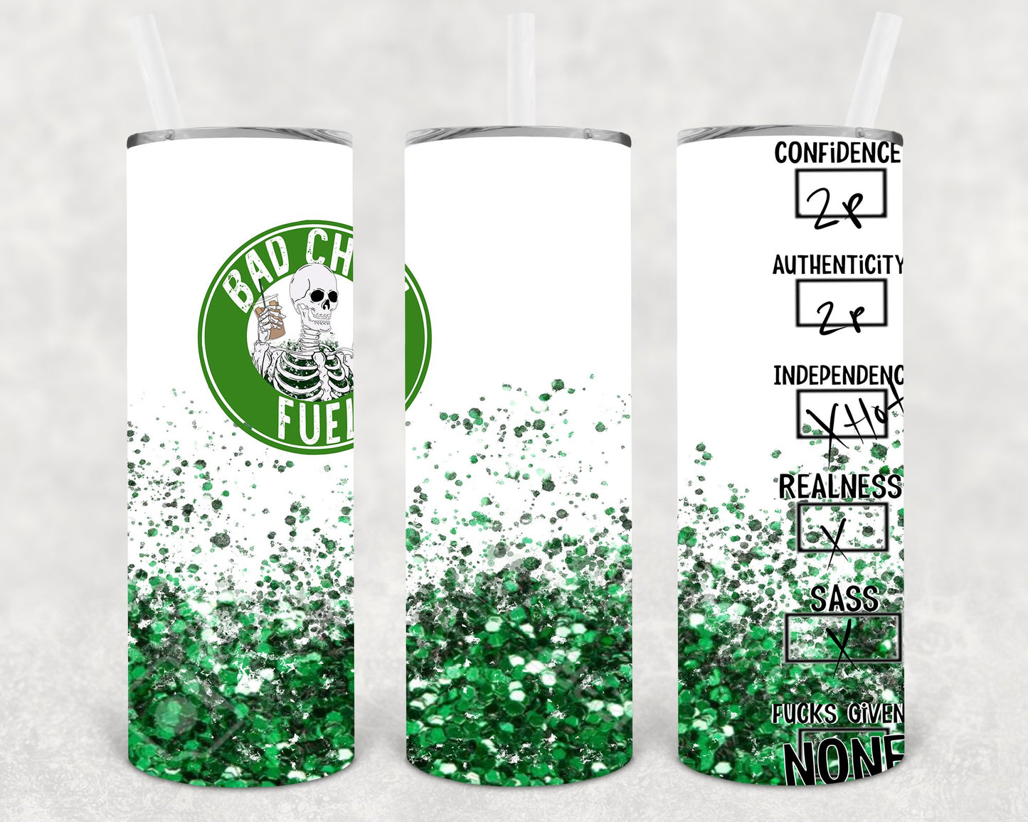 Bad Chick Fuel 20 Oz Skinny Tumbler