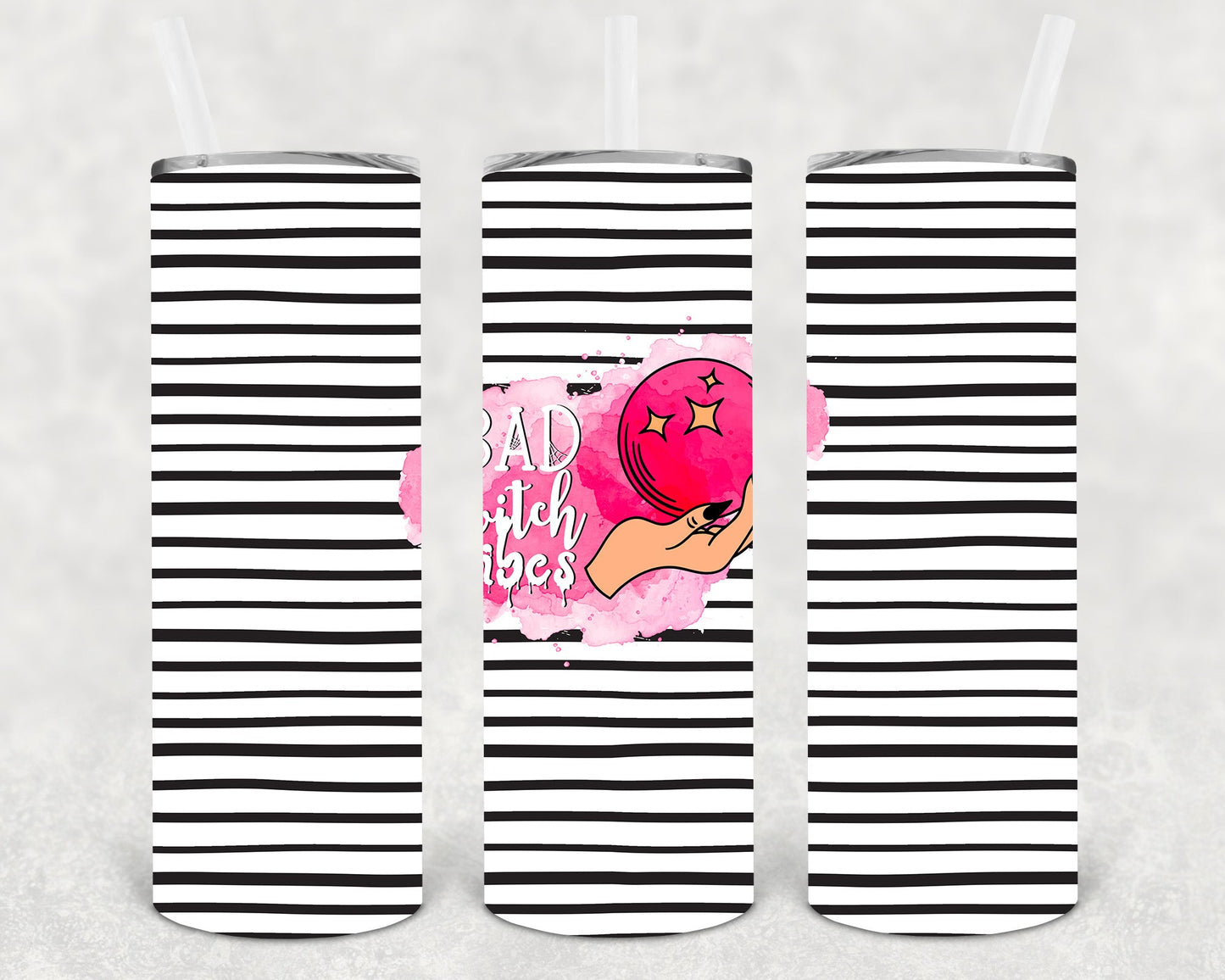 Bad Witch Vibes 20 Oz Skinny Tumbler