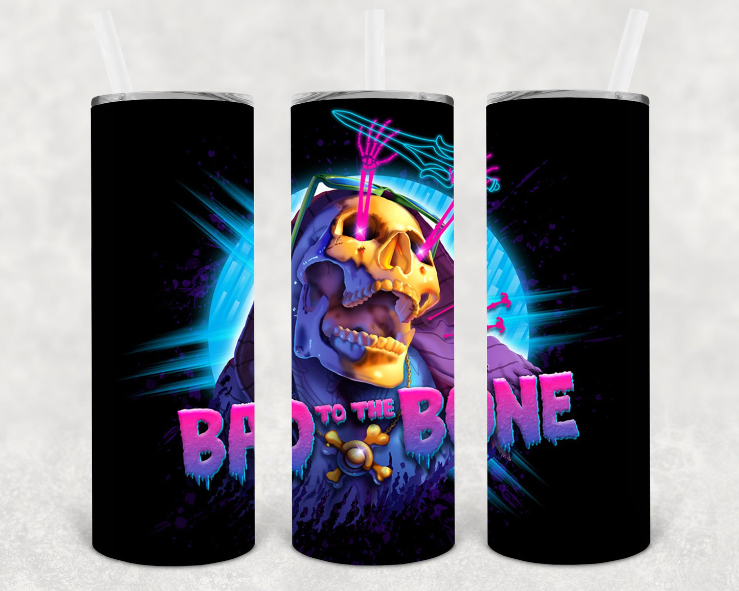 Bad To The Bone 20 Oz Skinny Tumbler