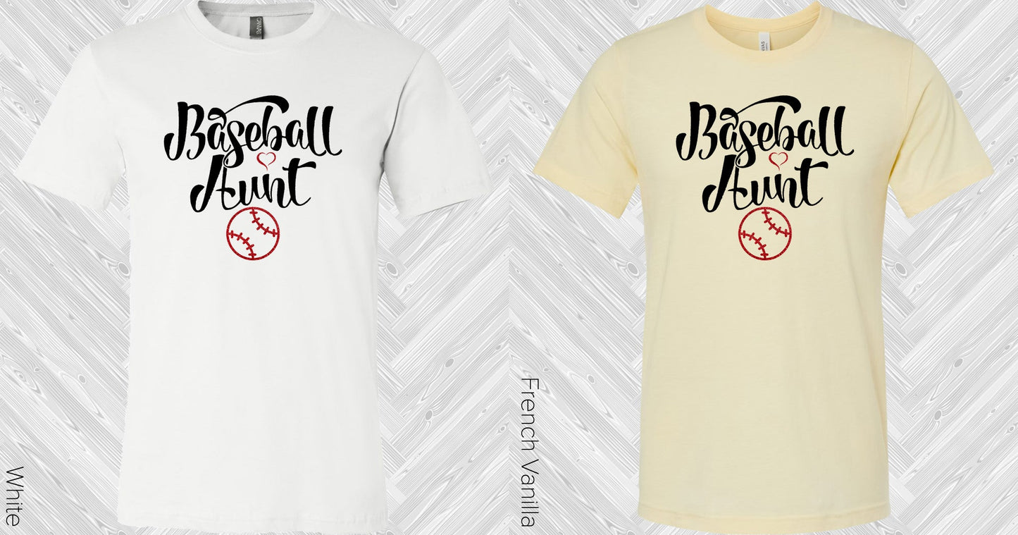 Baseball Aunt Graphic Tee Graphic Tee
