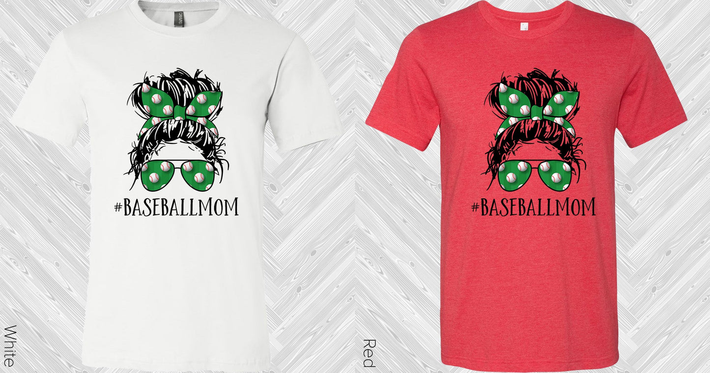 Baseball Mom #baseballmom Graphic Tee Graphic Tee
