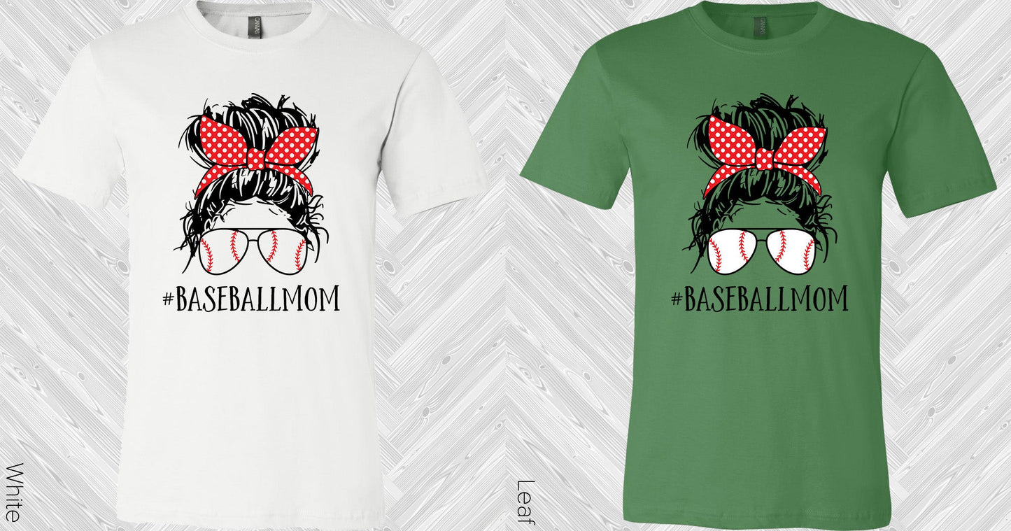 Baseball Mom #baseballmom Graphic Tee Graphic Tee