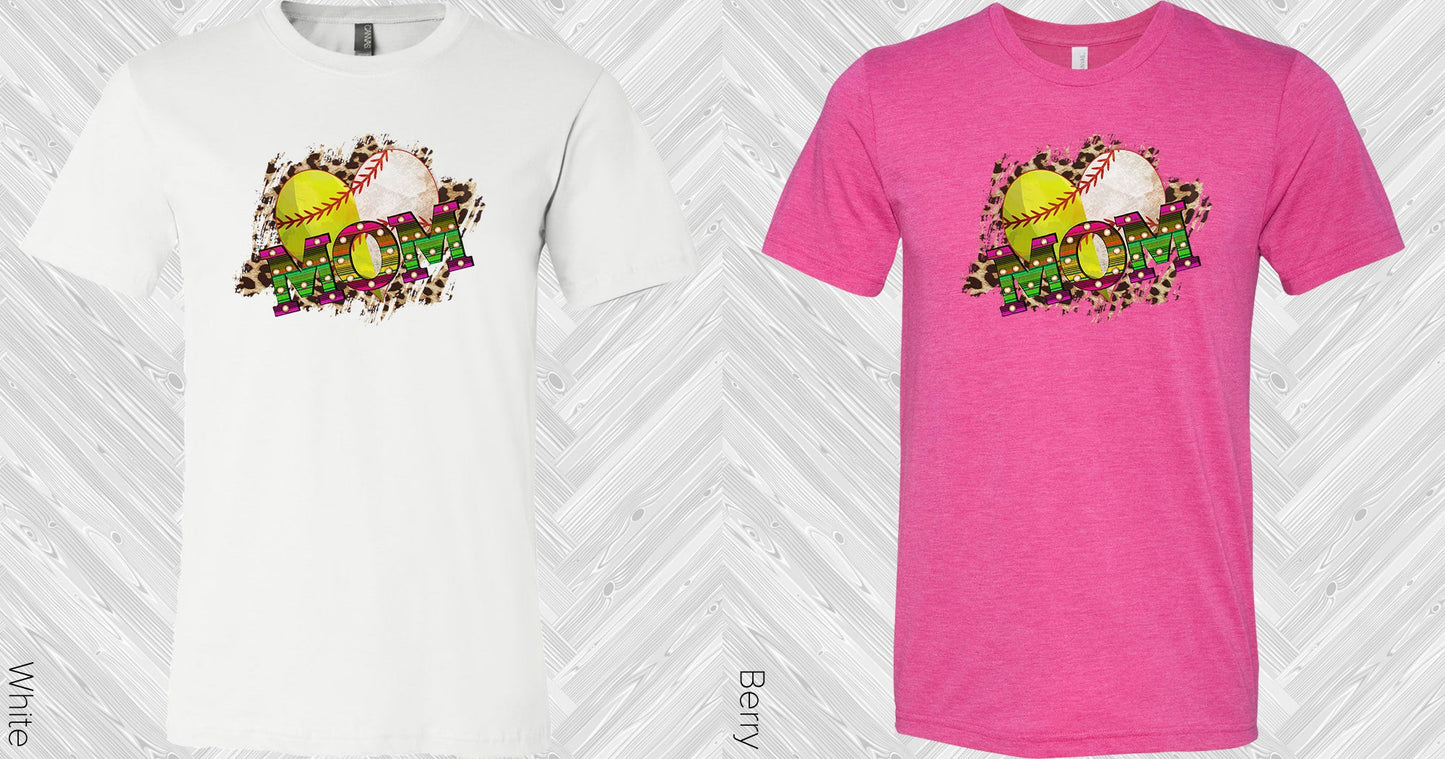 Baseball Softball Mom Graphic Tee Graphic Tee