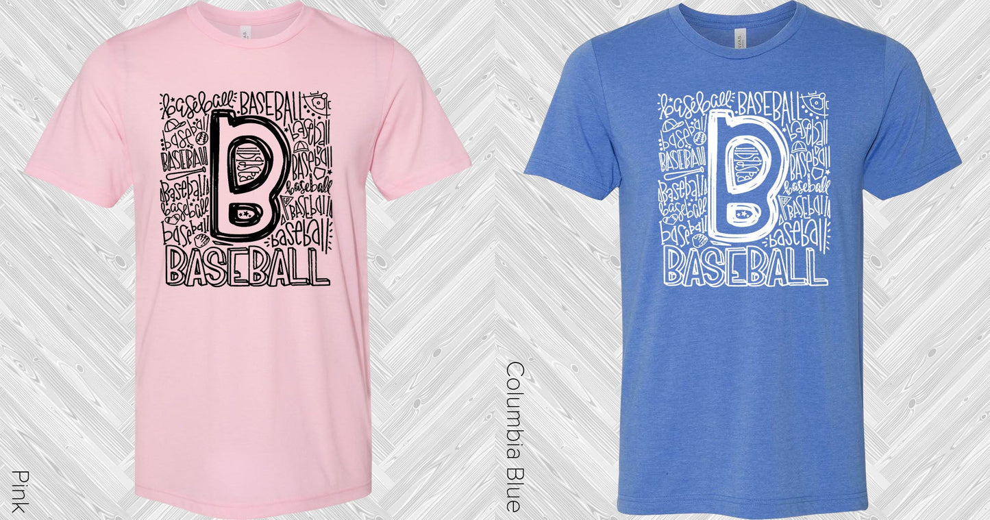 Baseball Subway Art Graphic Tee Graphic Tee