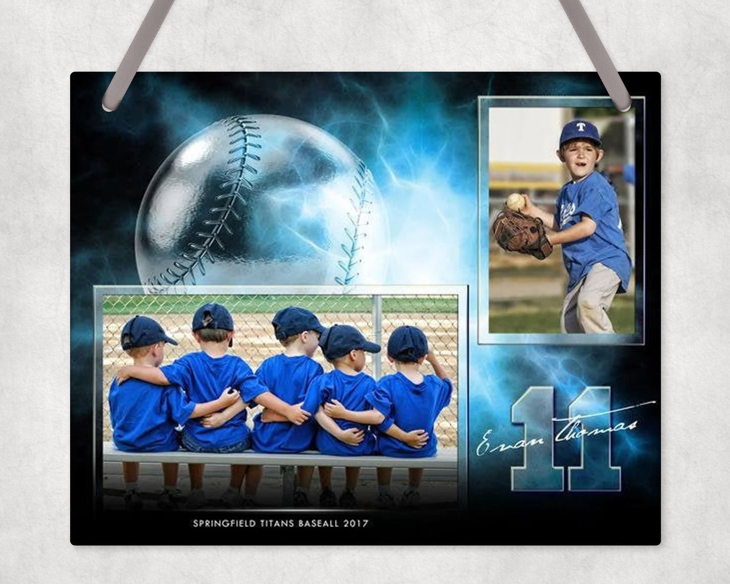 Baseball Team And Player Wall Sign Hanging