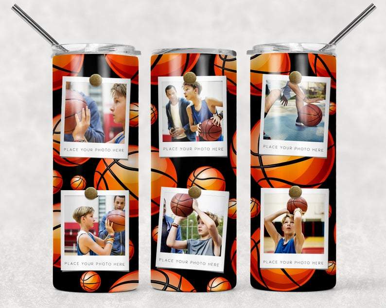 Basketball Frame 20 Oz Skinny Tumbler