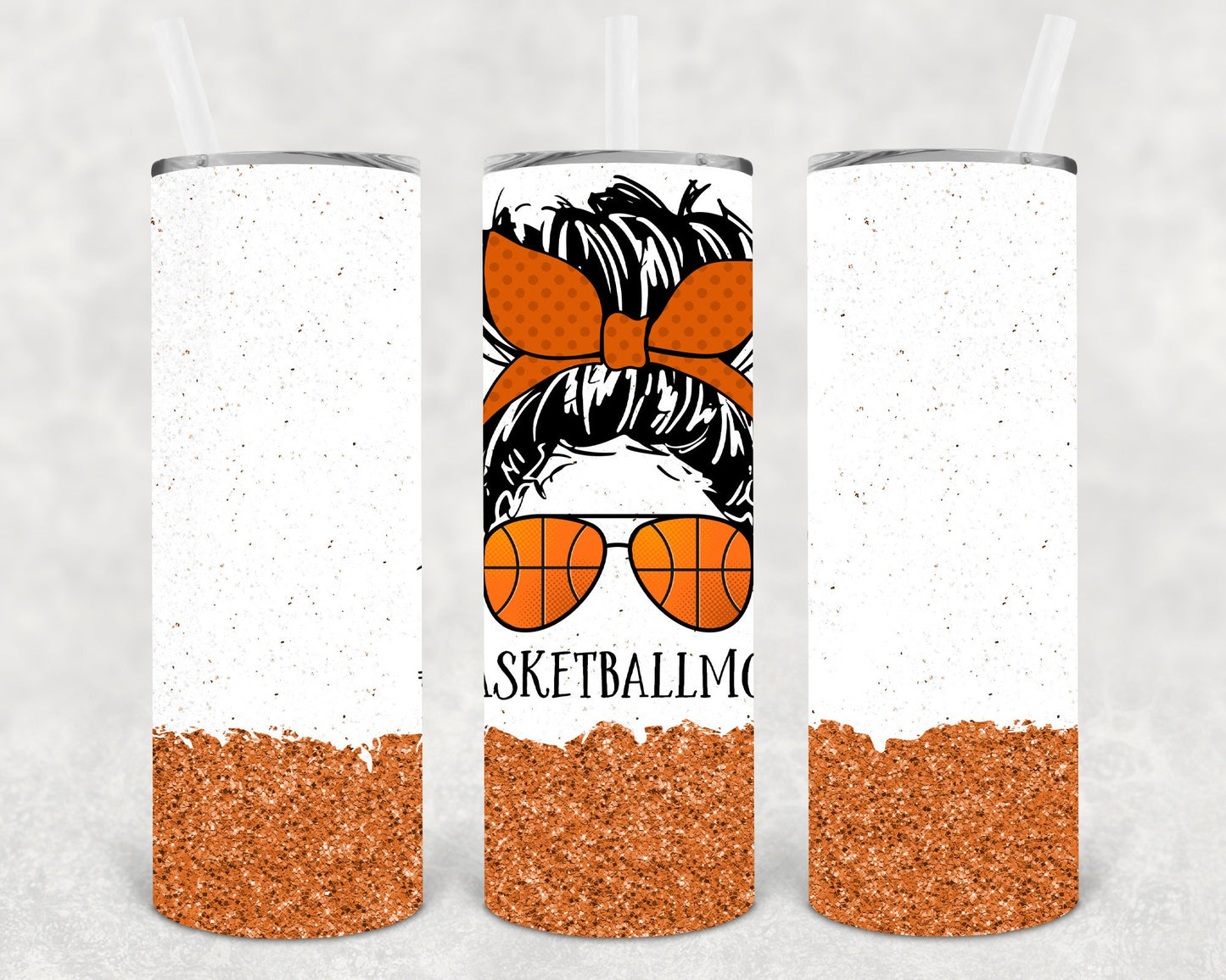 Basketball Mom 20 Oz Skinny Tumbler
