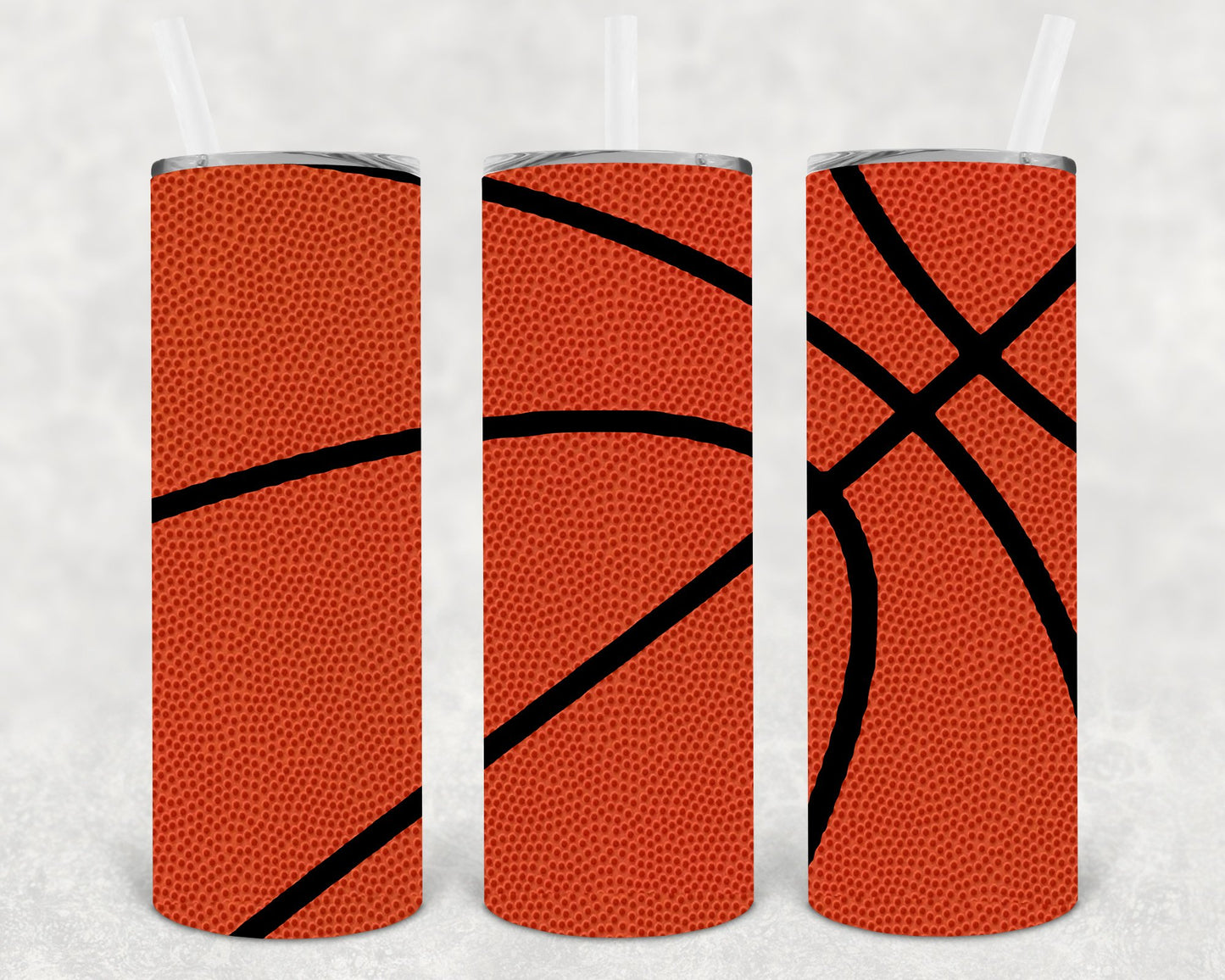 Basketball 20 Oz Skinny Tumbler
